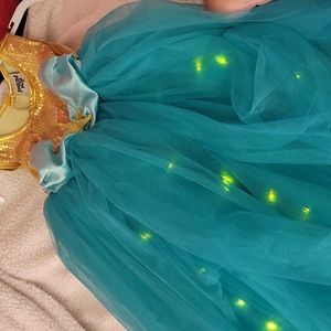 Mermaid princess gown lights up